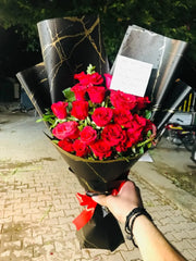 Black & Red Beauty Bouquet