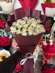 Imported White Flower with Wrap